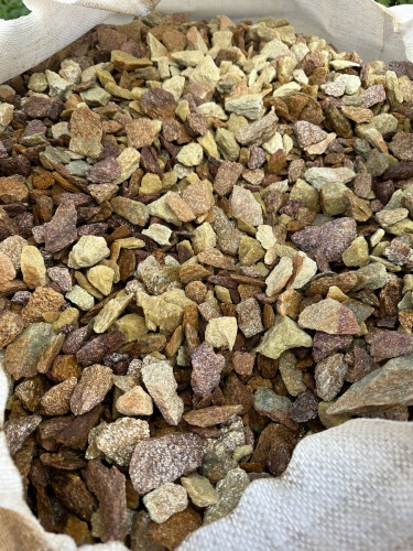 Златолит персиковый декоративная каменная крошка купить в Уфе