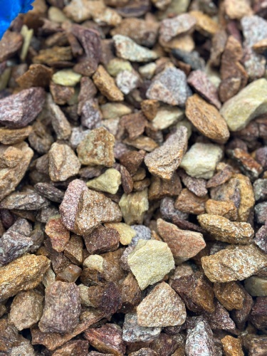 Златолит персиковый декоративная каменная крошка купить в Уфе