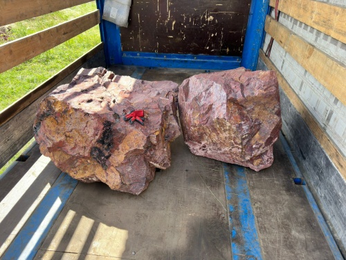 Ландшафтные глыбы красно-фиолетовые 200-1000 килограмм купить в Уфе