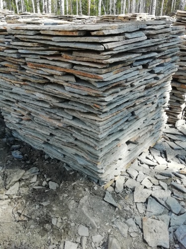 Плитняк златолит Уральский для цоколя, отмостки купить в Уфе