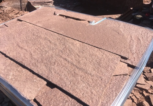 Плитняк лемезит бордовый для ступеней 20-25 мм купить в Уфе